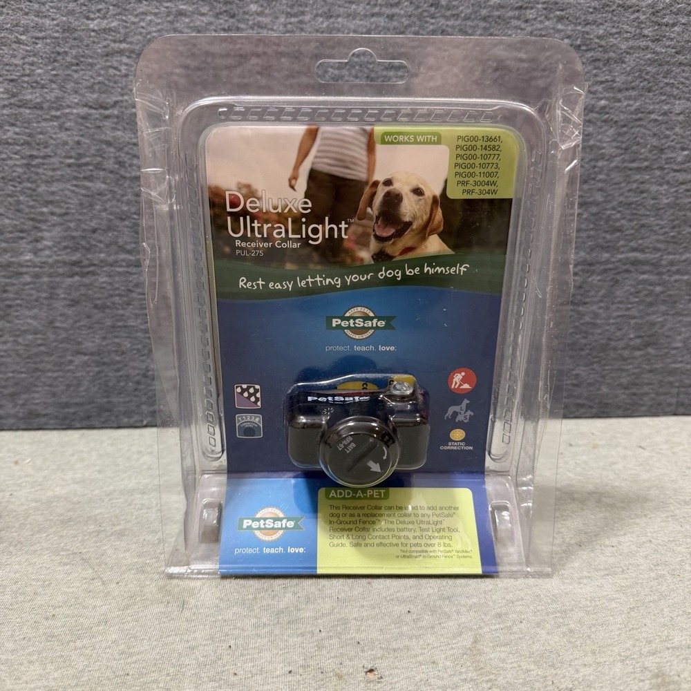 PetSafe PUL-275 Deluxe UltraLight In-Ground Fence Receiver Dog Collar Add-A-Pet